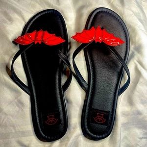 Strange Cvlt Red Batty sandals